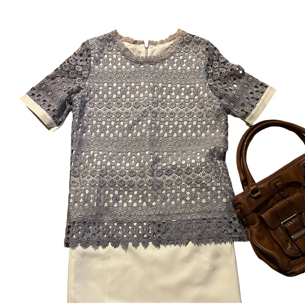Lace Overlay Top
